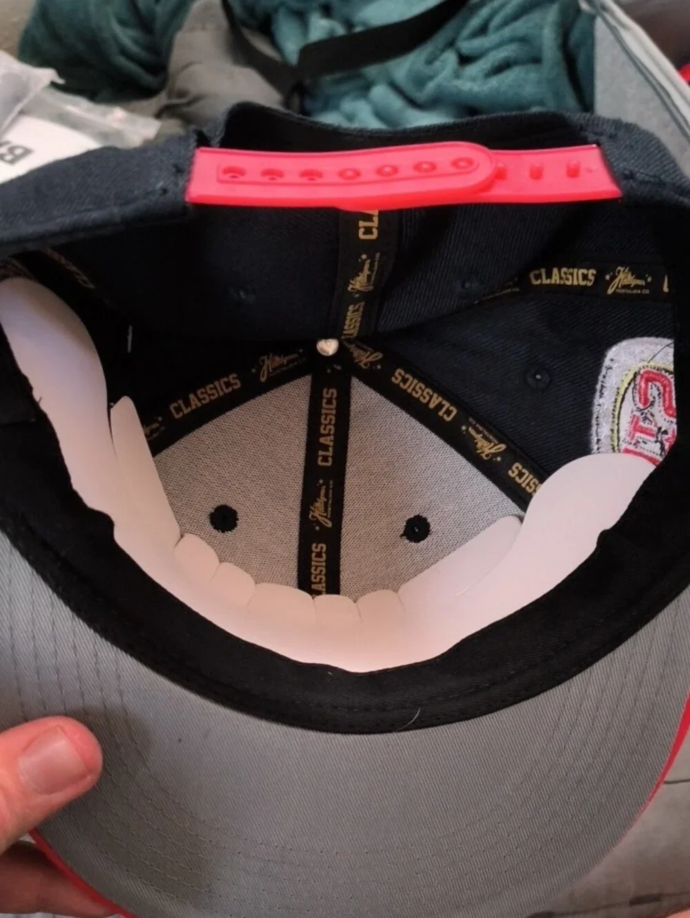 STL Embroidered Snapback Youth- Black & Red